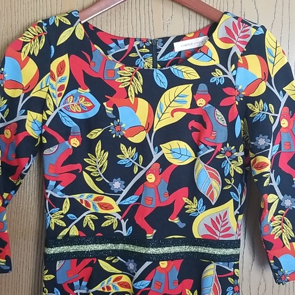 NWT Traffic People Monkey Print Dress Small - Picture 3 of 17
